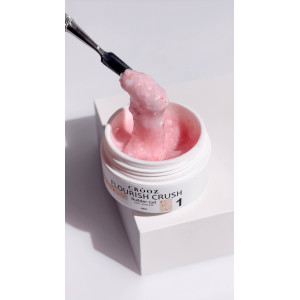 Crooz Flourish Crush Builder Gel №01 молочно-розовый 15 мл
